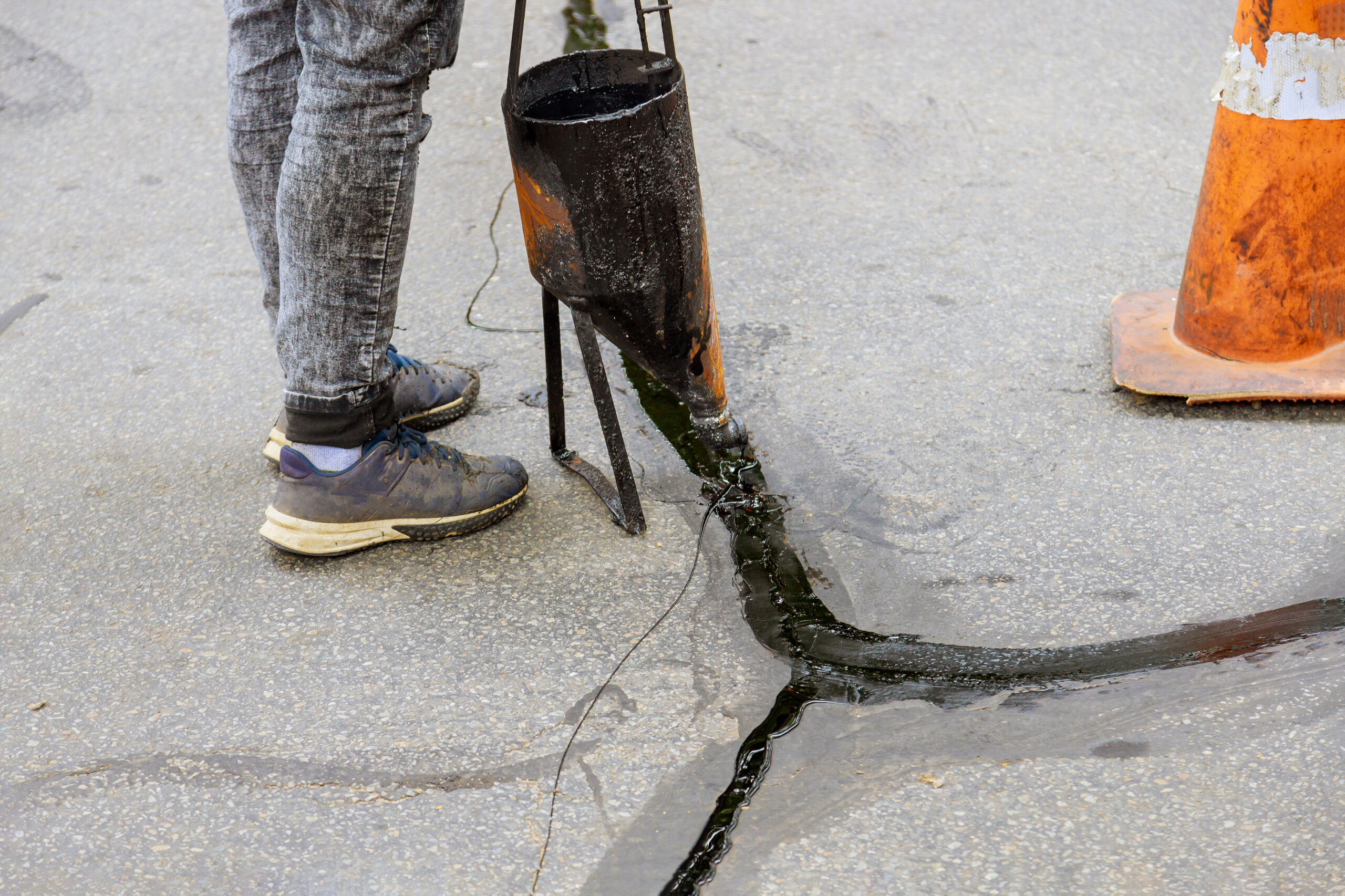 New commercial asphalt construction paving in Aurora, Colorado