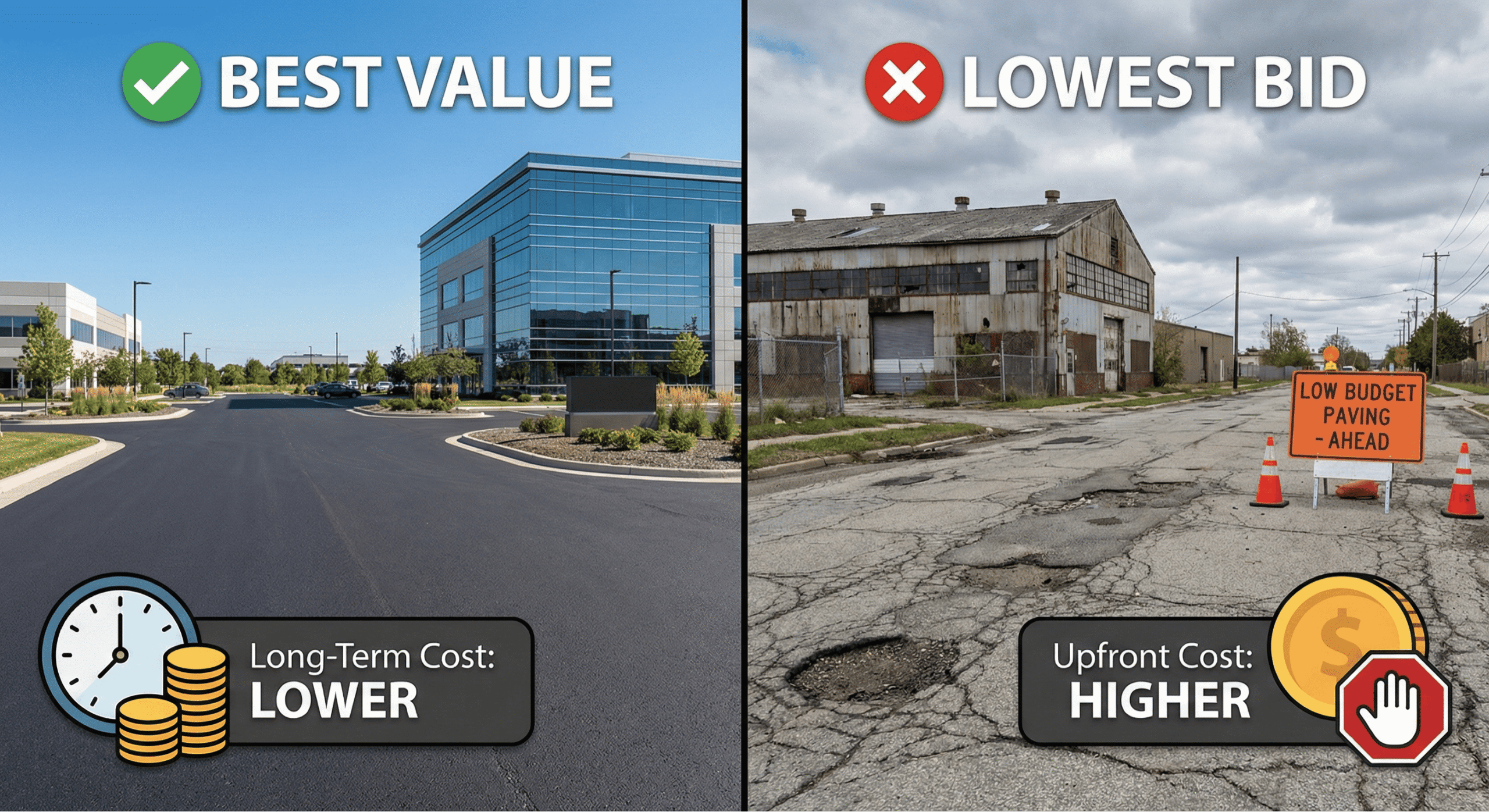 Lowest Bid vs Best Value: Choosing the Right Asphalt Contractor