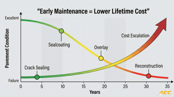 Asphalt as an Asset: Maintenance vs Replacement Cost Over Time