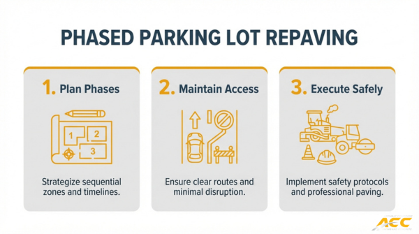 How to Repave a Parking Lot Without Shutting Down Your Business