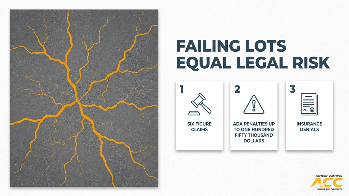 How Failing Parking Lots Increase Legal and Liability Risk