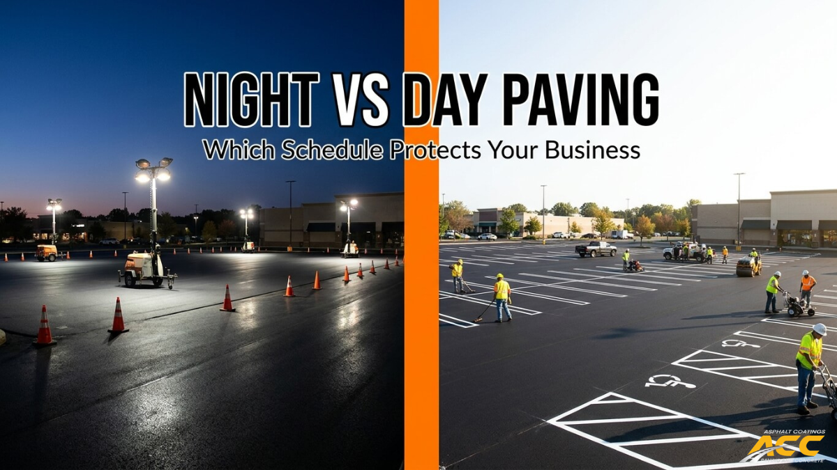 Night vs Day Asphalt Paving: What Works Best for Commercial Sites