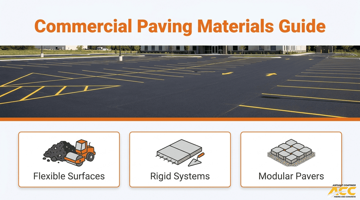 Types of Commercial Paving Options & Materials Explained