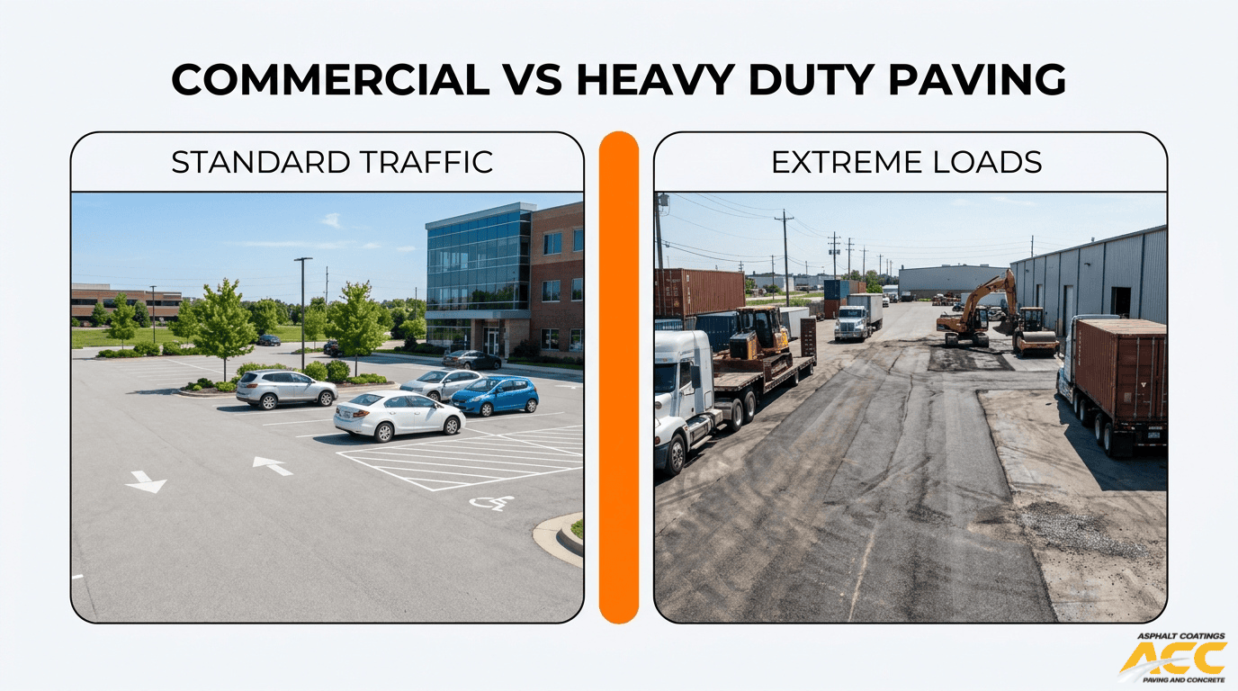 Commercial vs. Heavy Duty Asphalt Paving Guide