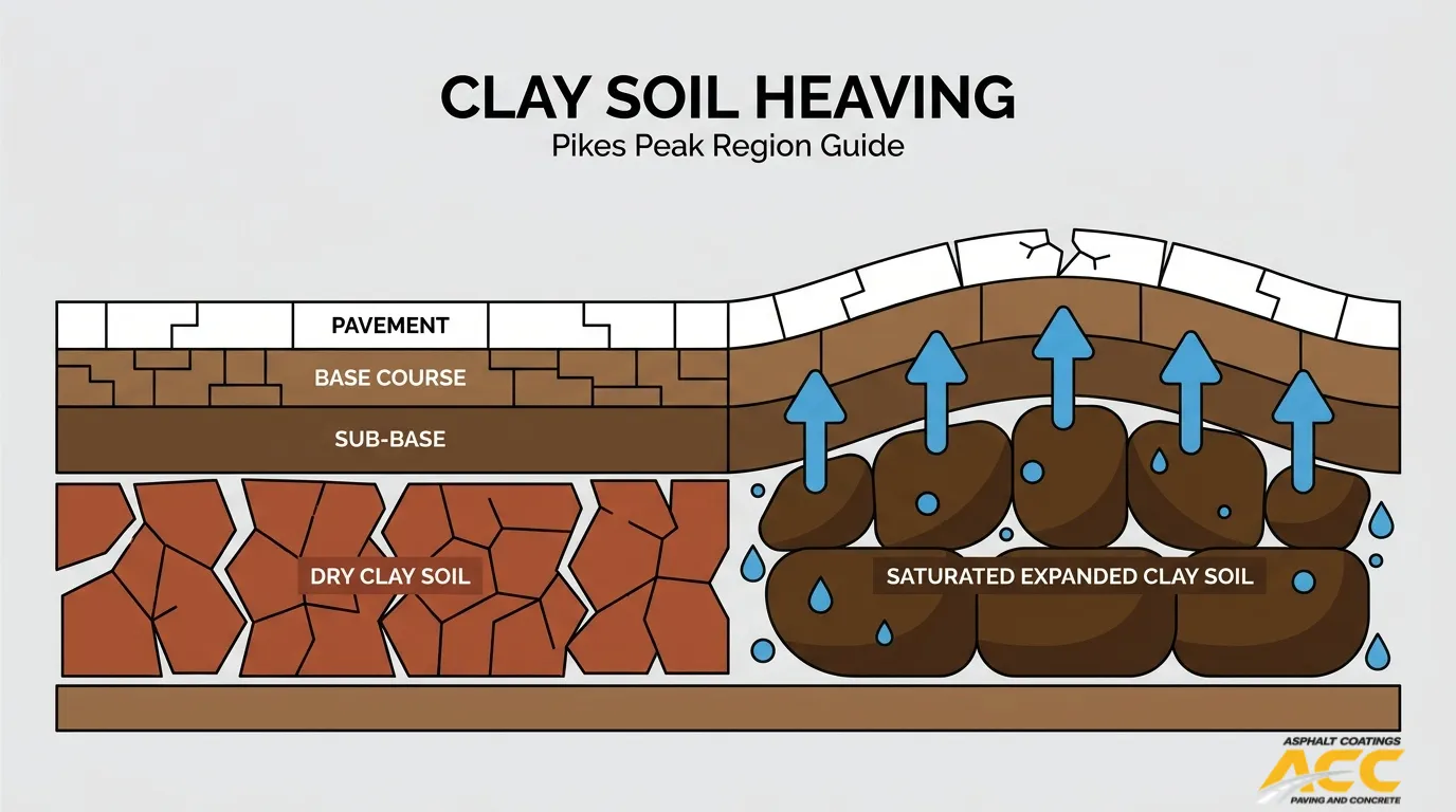 Why Do Expansive Clay Soils Cause Parking-Lot Heaving Across the Pikes Peak Region?