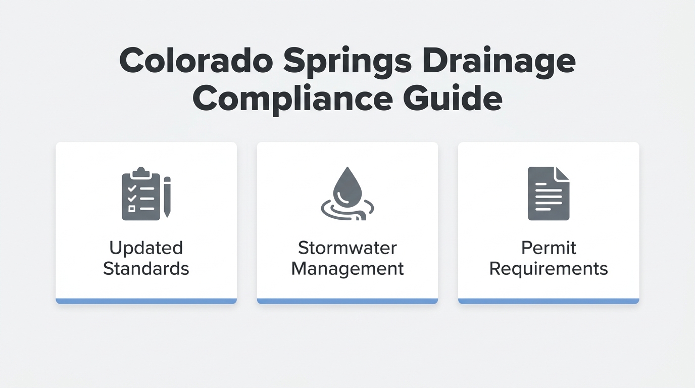 How Do You Navigate Colorado Springs’ Updated Drainage Criteria Manual for Commercial Paving?