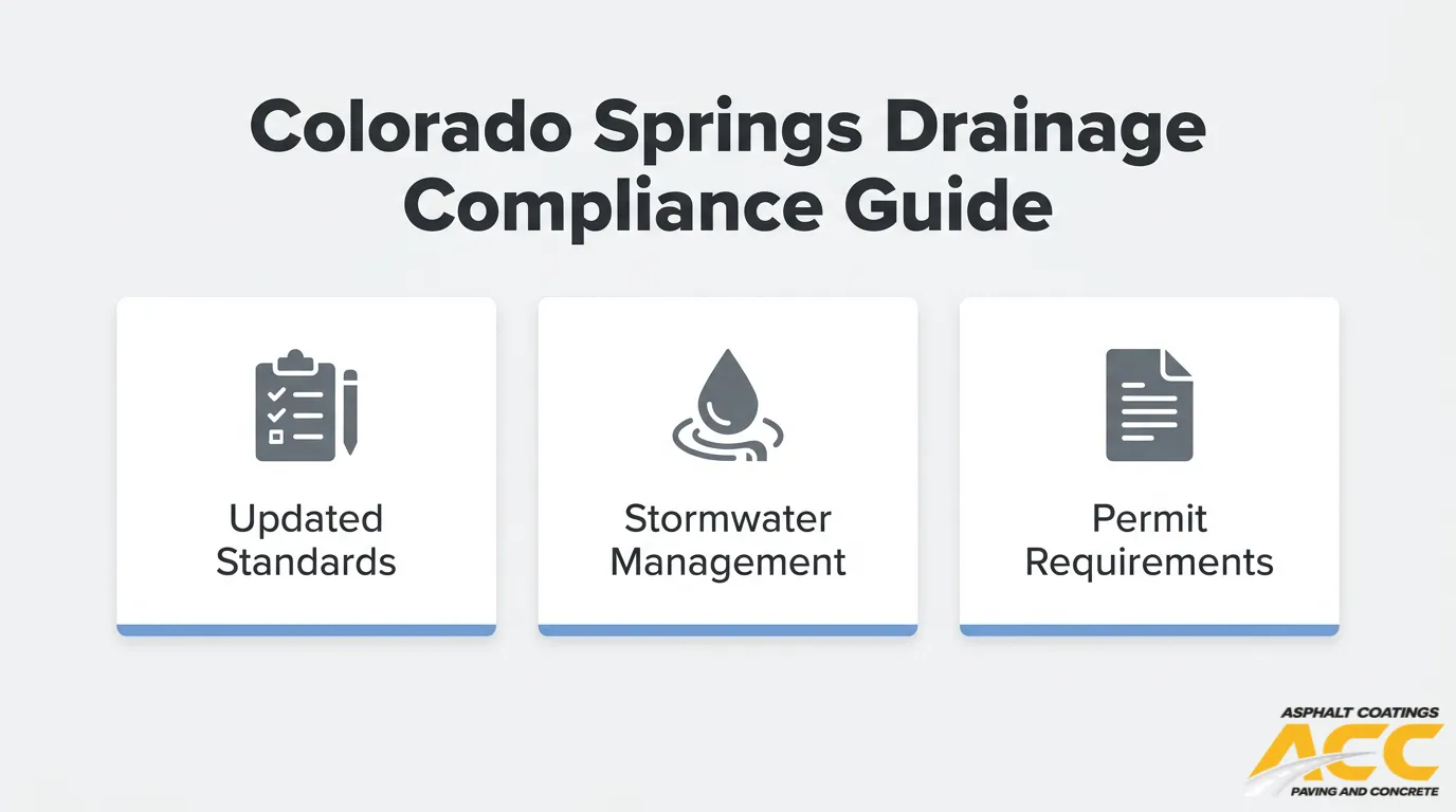 How Do You Navigate Colorado Springs’ Updated Drainage Criteria Manual for Commercial Paving?
