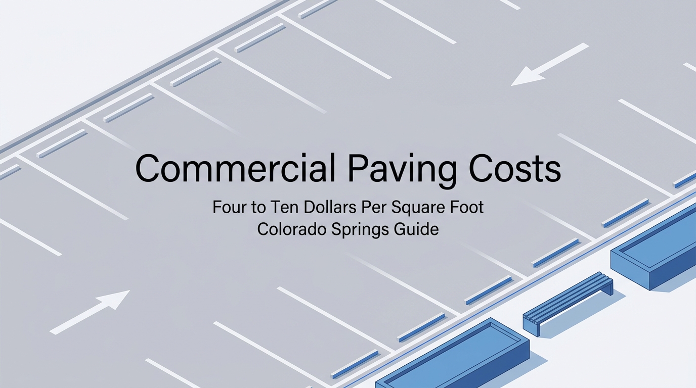 What Does Commercial Asphalt Paving Cost in Colorado Springs?