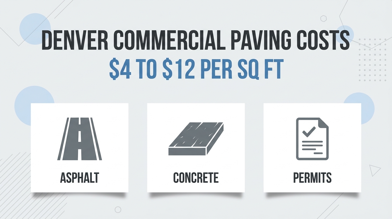 What Commercial Paving Costs in Denver (Local Pricing & Permit Factors)
