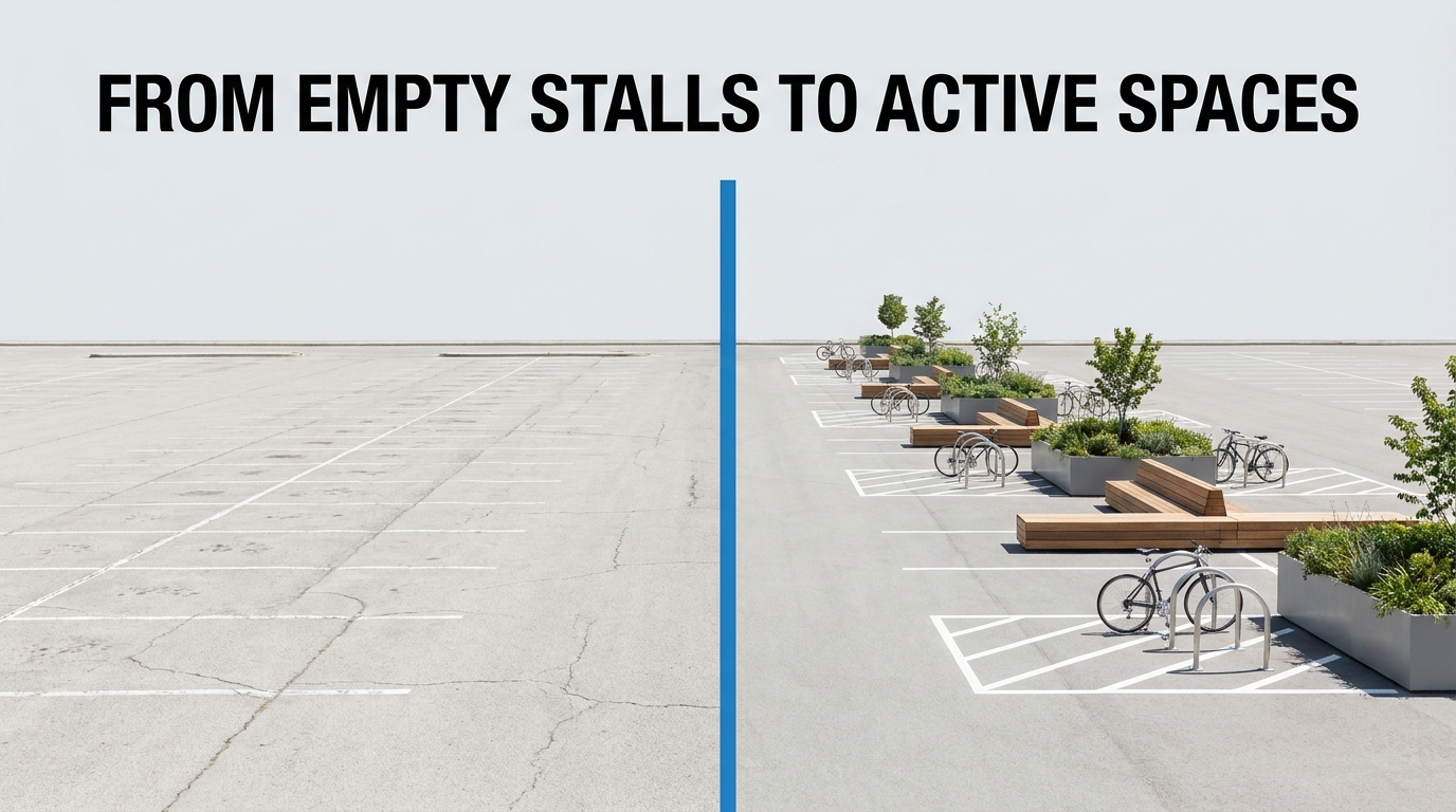 How Do You Repurpose and Restripe Excess Parking After Denver’s Parking-Minimum Repeal?