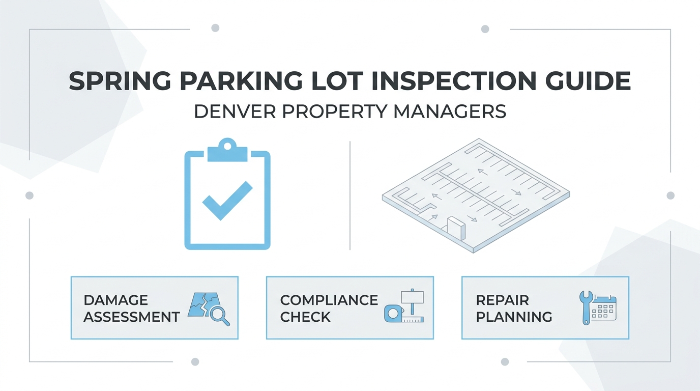 What Should a Spring Commercial Parking Lot Inspection Cover for Denver Property Managers?