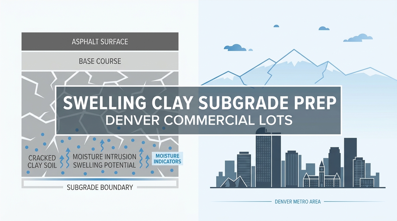 What Is Subgrade Preparation for Denver Commercial Lots on Swelling Clay Soils?