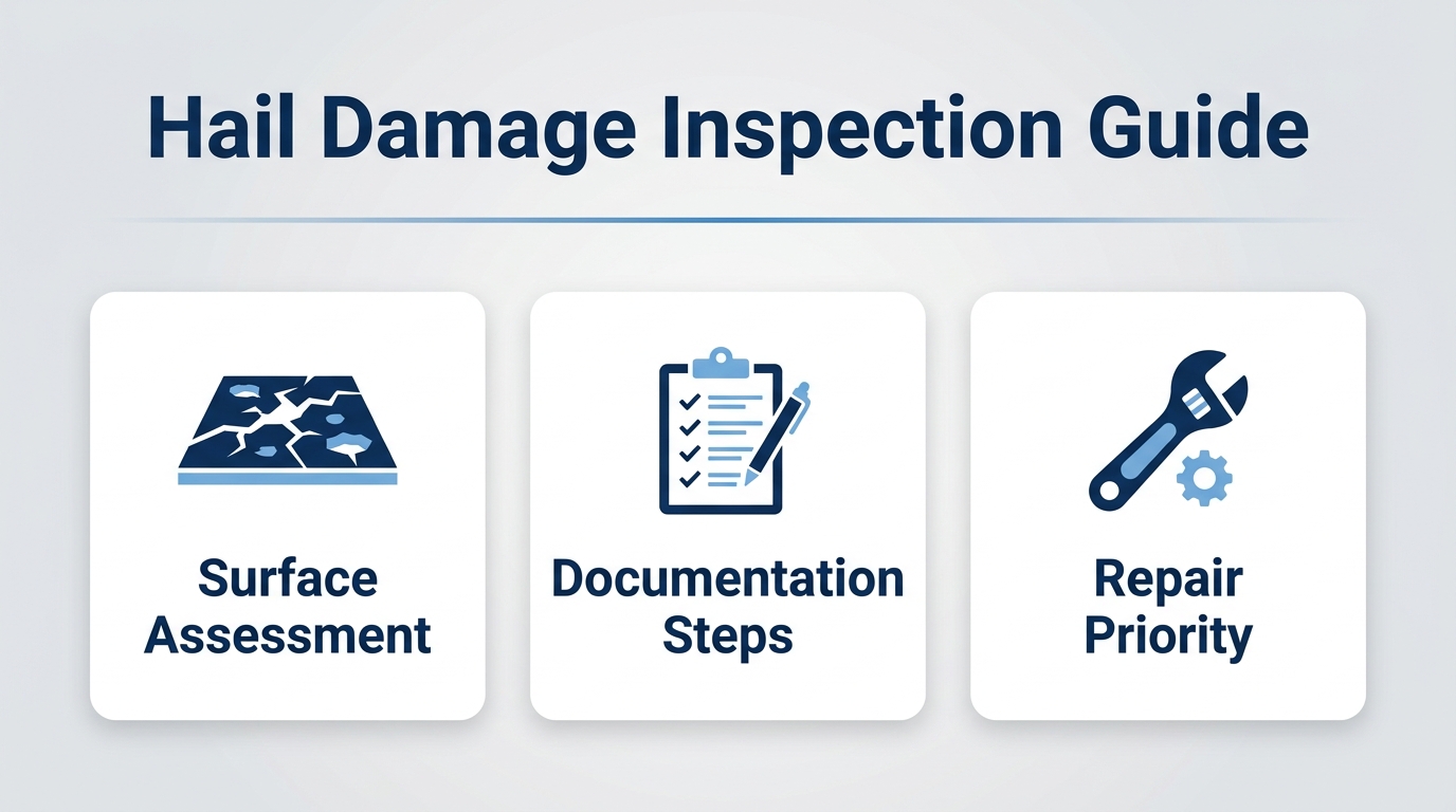 What Should a Post-Hailstorm Pavement Inspection Checklist Cover for Denver Property Managers?