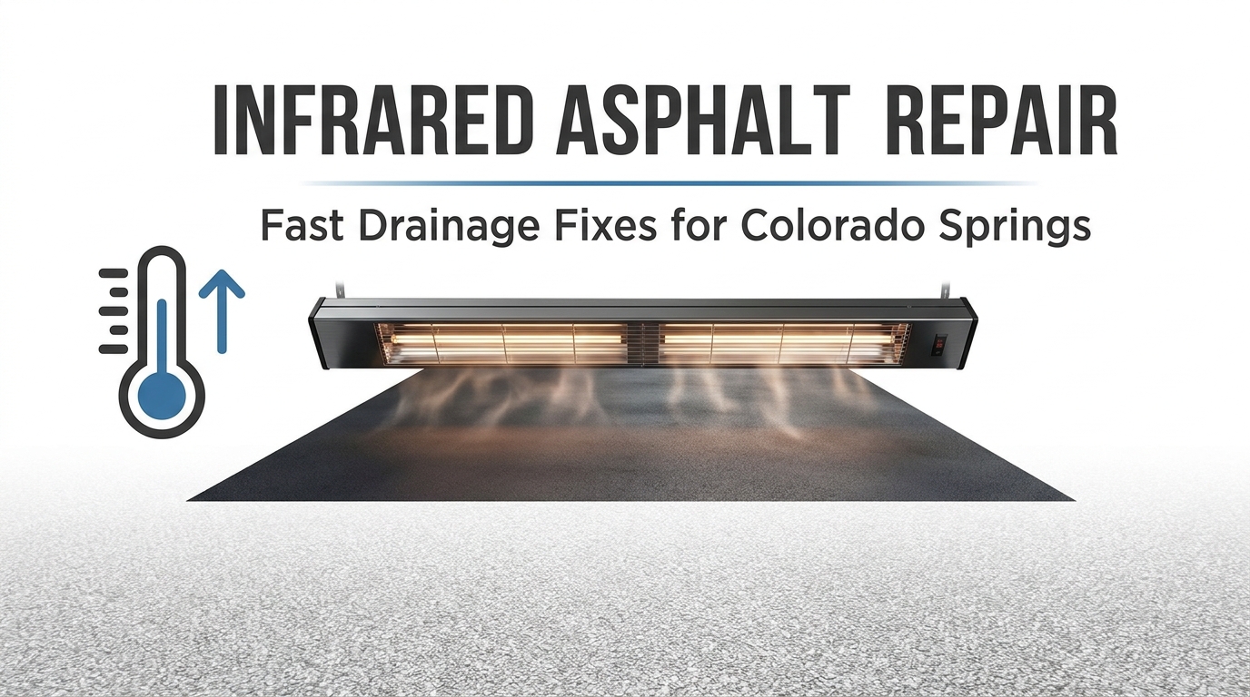 Infrared Asphalt Repair: A Faster Fix for Colorado Springs Low Spots & Ponding