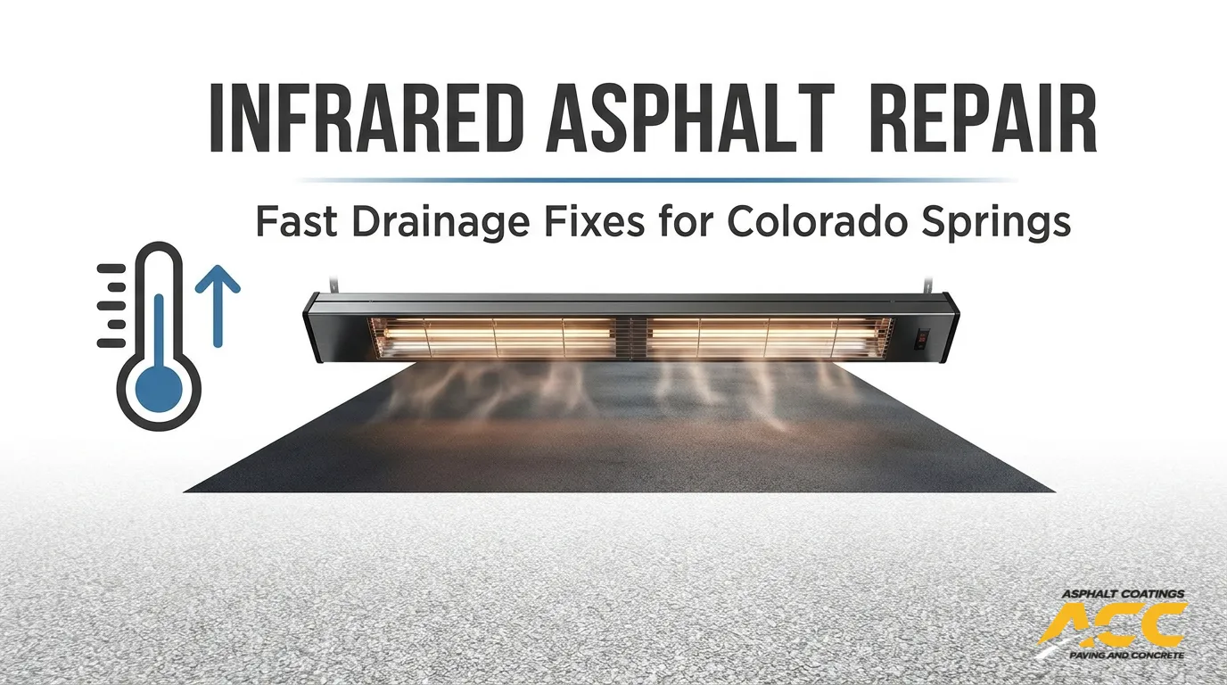 Infrared Asphalt Repair: A Faster Fix for Colorado Springs Low Spots & Ponding