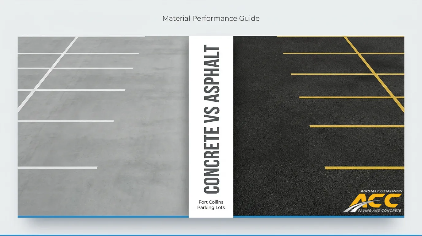 Concrete vs Asphalt: What Is Best for Commercial Parking Lots in Fort Collins?