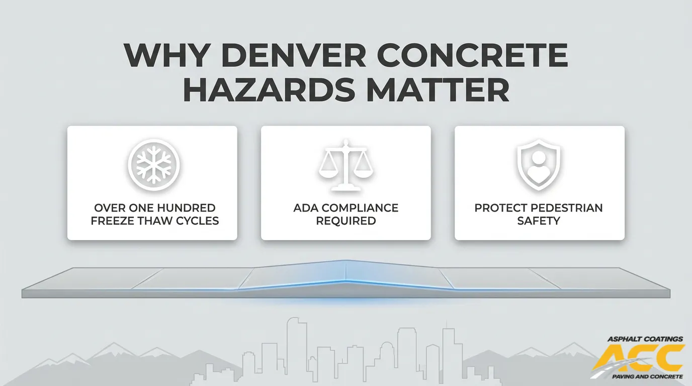 Why Is It So Important to Remove Concrete Trip Hazards in Denver?