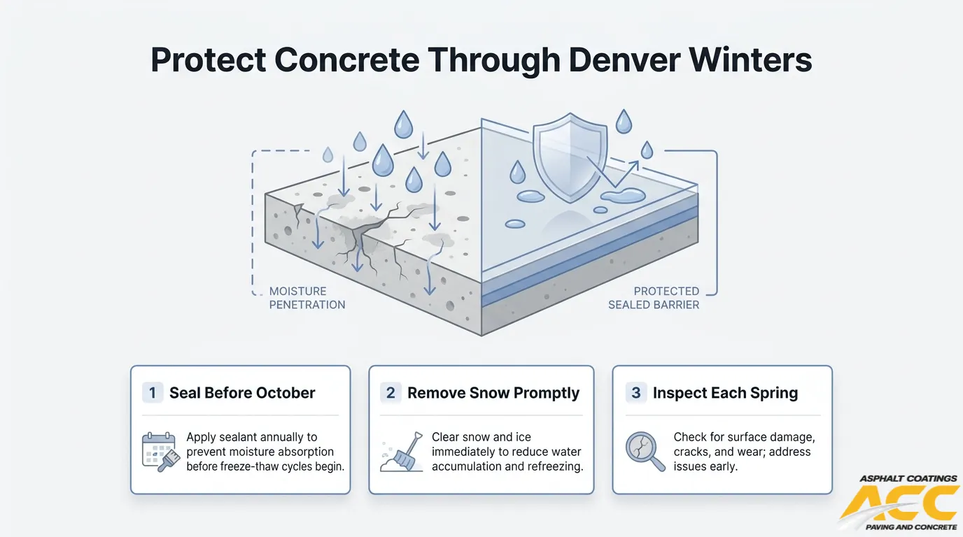 What Are the Top Concrete Care Tips for Denver Winters?