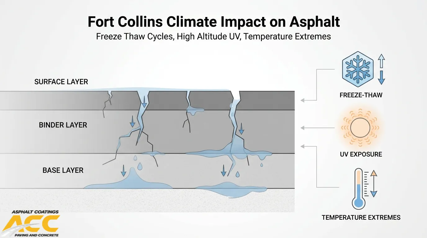 How Fort Collins Weather Impacts Asphalt and What to Do About It