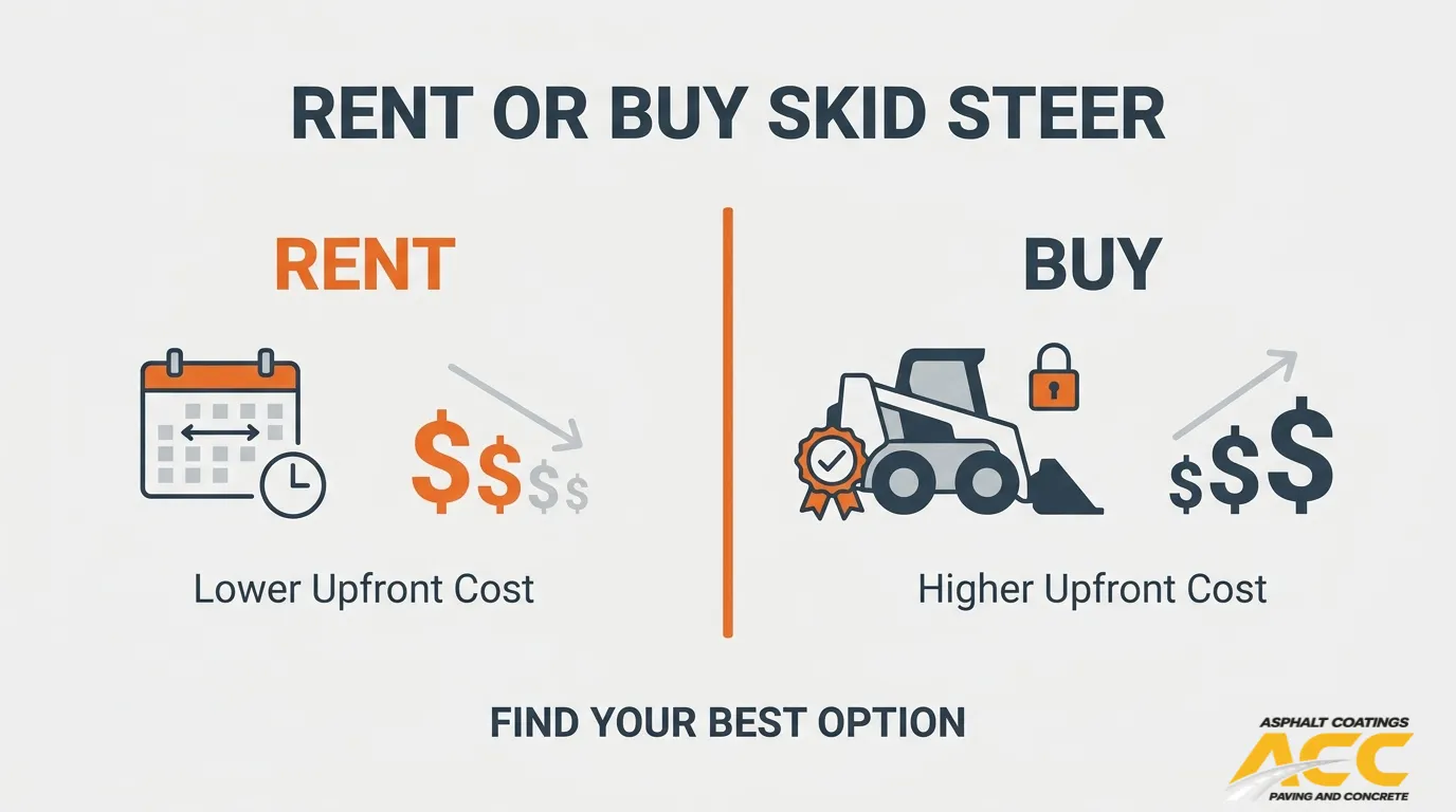 Rent vs Buy Skid Steer for Paving: Your Decision Guide