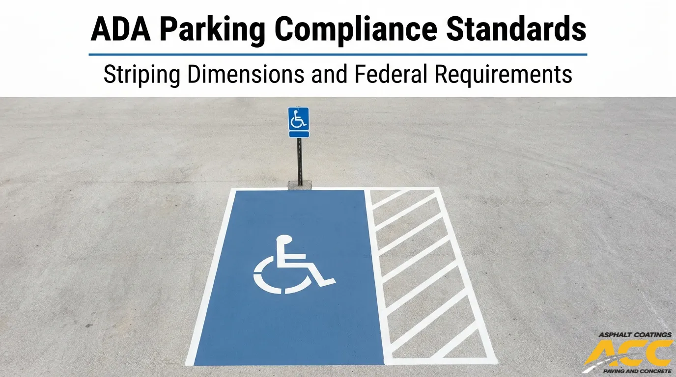 ADA Compliance: Parking Lot Striping Guide & Standards