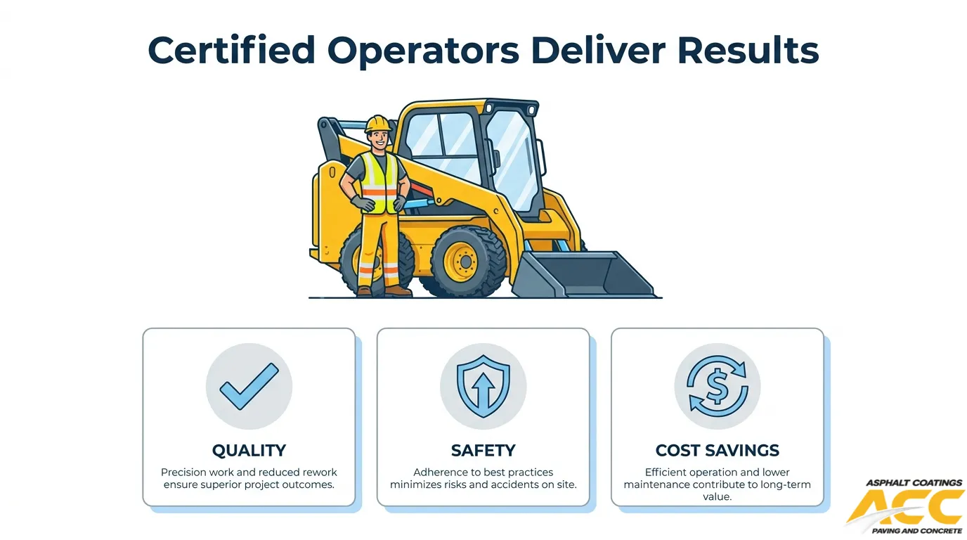 Benefits of Certified Skid Steer Operators for Asphalt Paving