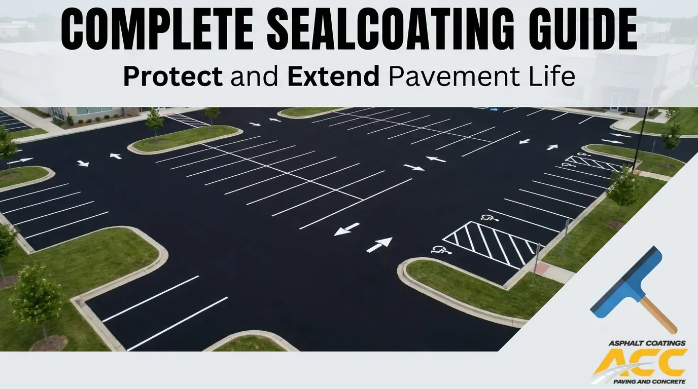 Commercial Asphalt Sealcoating Process: Steps & DIY Guide
