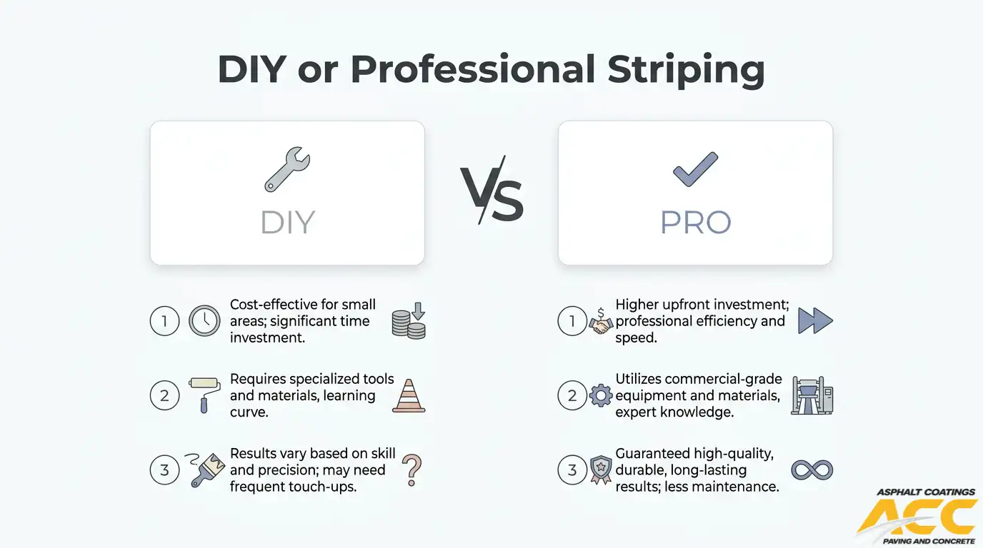 DIY vs. Professional Pavement Striping