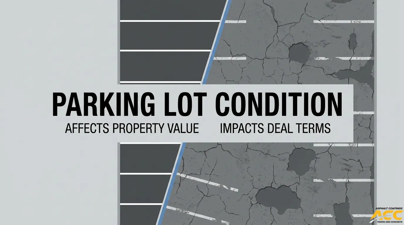 How Does Parking Lot Condition Affect a Commercial Sale or Refinance?