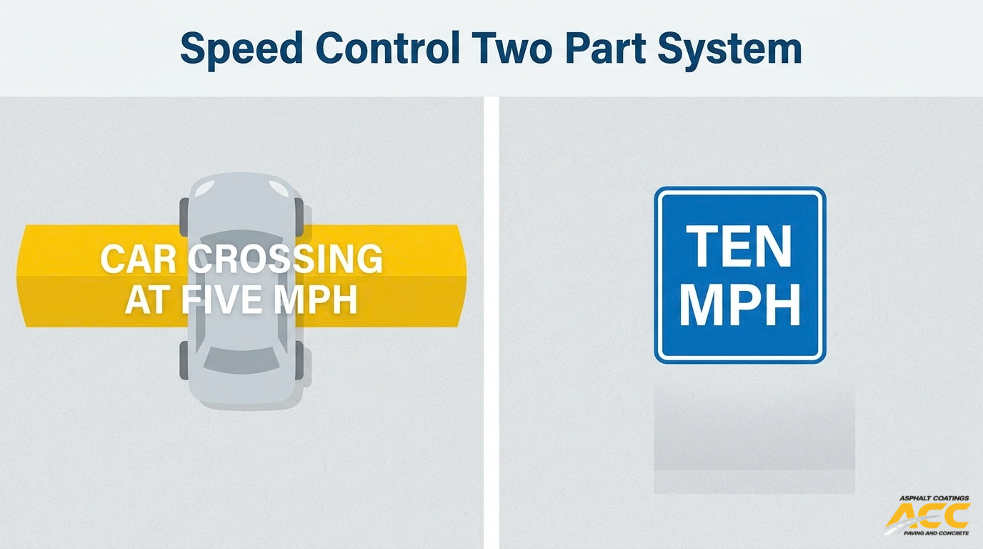 What Should Property Owners Know About Parking Lot Speed Bumps and Speed Limits?
